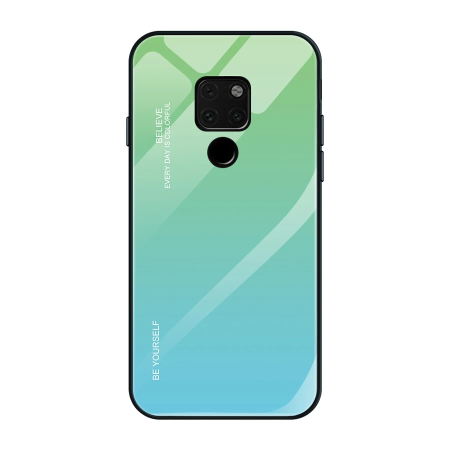 TL005 IQD стеклянный чехол для телефона huawei P20 mate 20 Lite 10 pro Honor 8X max Glory 9 10 закаленное стекло задняя крышка ТПУ Бампер корпус - Цвет: TL005