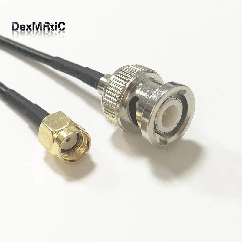 1 шт. Новый BNC штекер к RP SMA гнездовой штырь RG174 коаксиальный кабель Pigtail 20 см