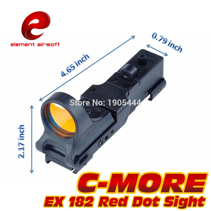 EX 182 Элемент airsoft охота коллиматорный sightSeeMore Железнодорожный Reflex C БОЛЬШЕ Red Dot Sight