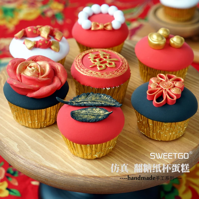 Набор из 8 шт. моделирование помады кекс Свадебная вечеринка подставка для