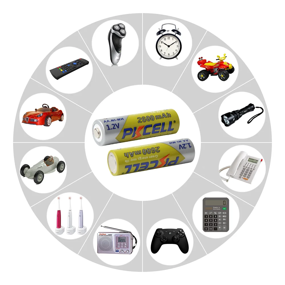 Аккумуляторные батарейки AA NiMH 1 2 в 2600 мАч А 12 шт./3 карты|battery replacement ipod classic|battery operated