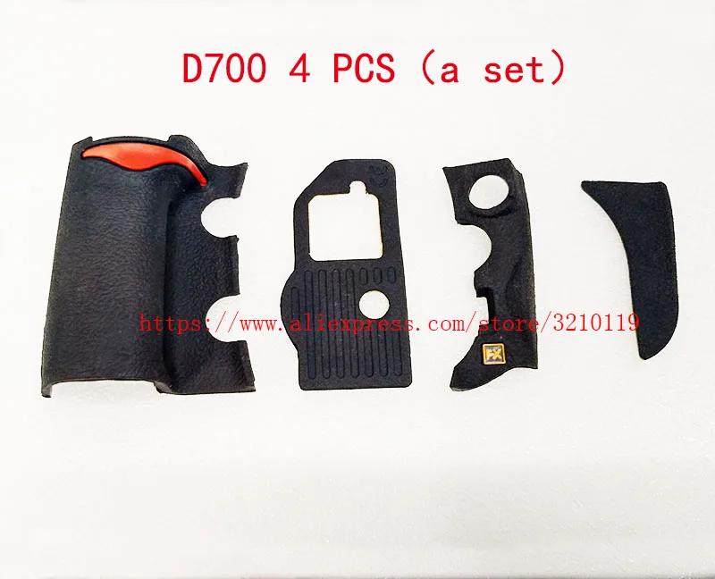 D700 4 set Набор резиновых чехлов для Nikon D700 USB Thumb Rubber с клейкой лентой резиновая оболочка-рулетка SLR Запасная часть - Цвет: D700 4 set