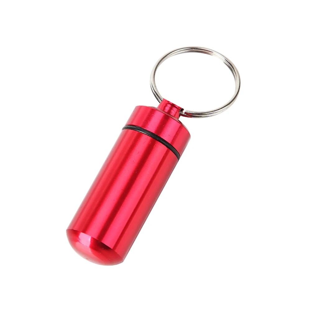 Rose red Мини коробка для таблеток, водонепроницаемый чехол для таблеток, органайзер, практичный, для улицы, бутылка для лекарств, брелок, держатель для лекарств, контейнер для таблеток, портативный - Цвет: Rose red