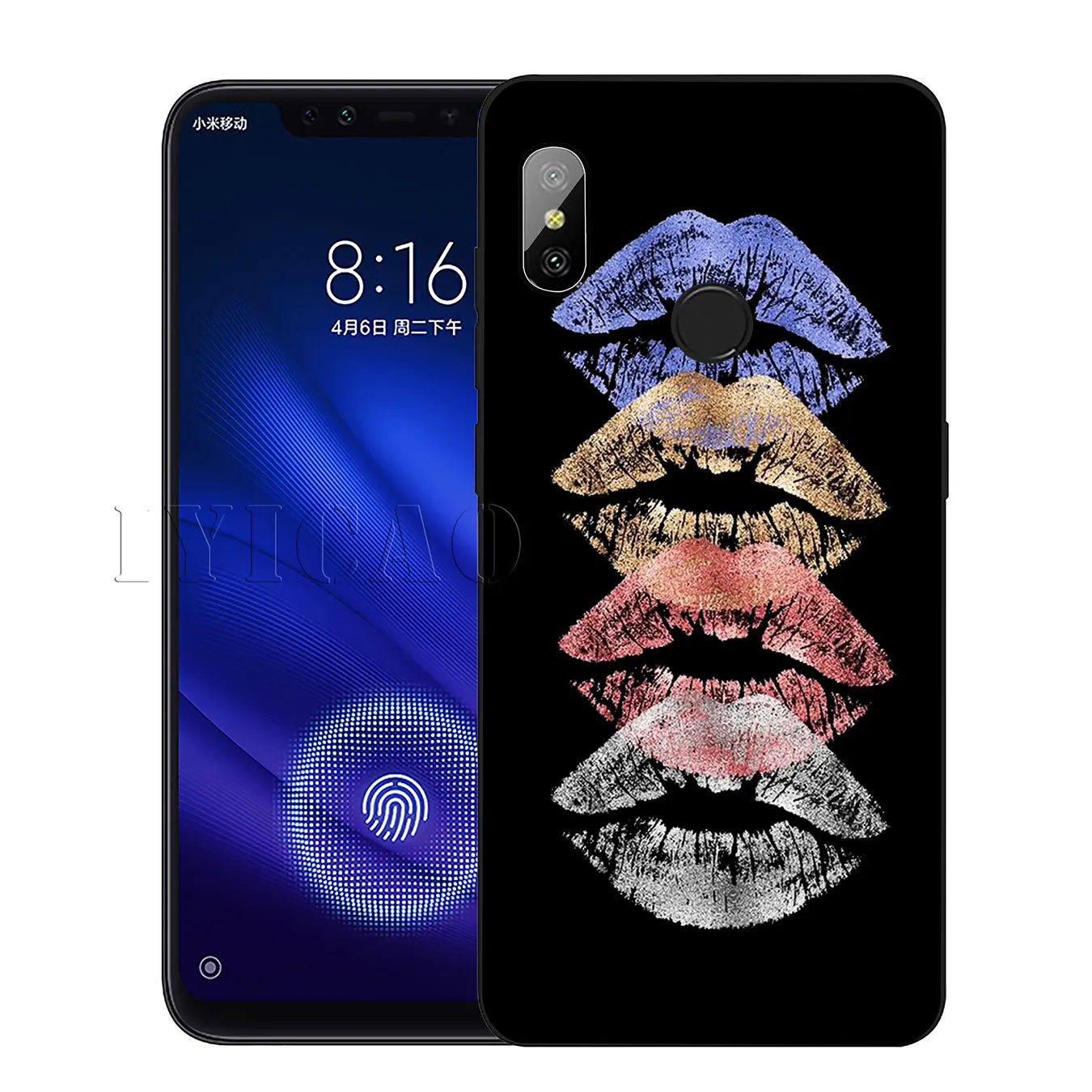 IYICAO Kiss With Lips замечательный Популярный силиконовый мягкий чехол для Xiaomi Redmi 6A 5A Note 8