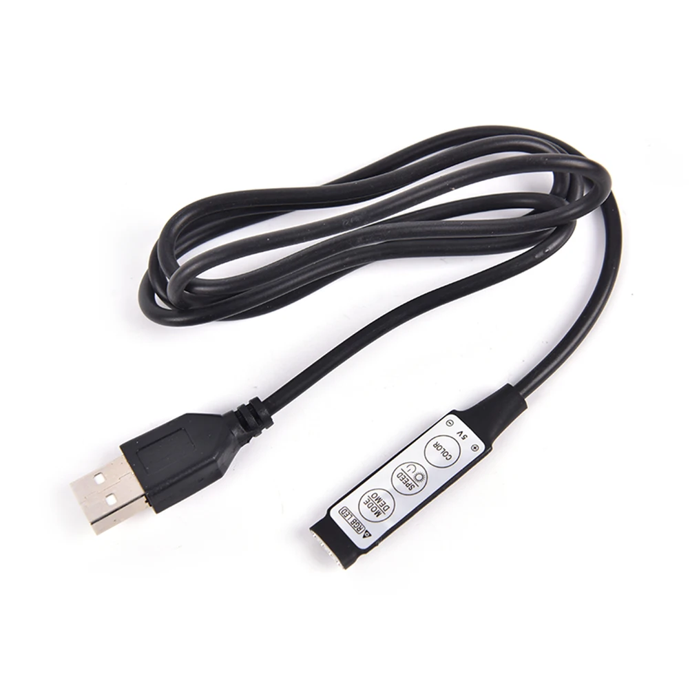 USB RGB контроллер DC5V выключатели со светодиодным индикатором с 3 ключа 4 Pin