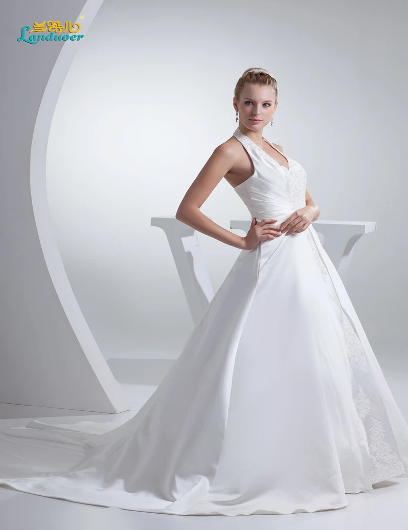 Luxury Vestido De Noiva Ball Gown Wedding Dress 2016 Court Long Train Casamento Robe Mariage Bride Dresses Abiti Da Sposa | Свадьбы и