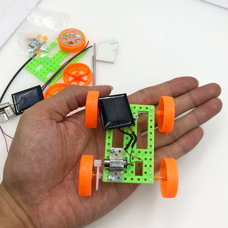 DIY аксессуары для игрушечного автомобиля на солнечной батарее мини игрушка