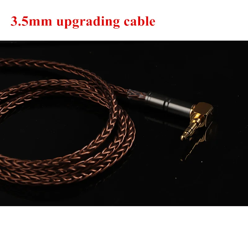 3.5mm bending BGVP 6N 8 ядро 400 проволока чистого серебра покрытием OCC 2,5 мм/3,5 мм MMCX кабель наушников Audiophile балансировочный кабель для Shure SE846 SE215 - Цвет: 3.5mm bending