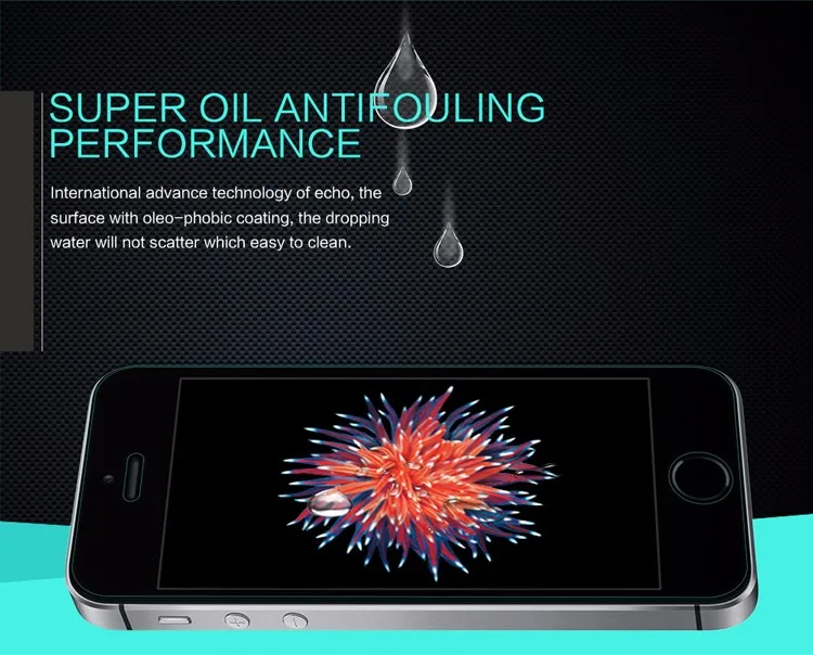 Для iPhone 5 5S se Nillkin 9H ультра-тонкий протектор экрана из закаленного стекла для iPhone 5S 5SE Защита от царапин
