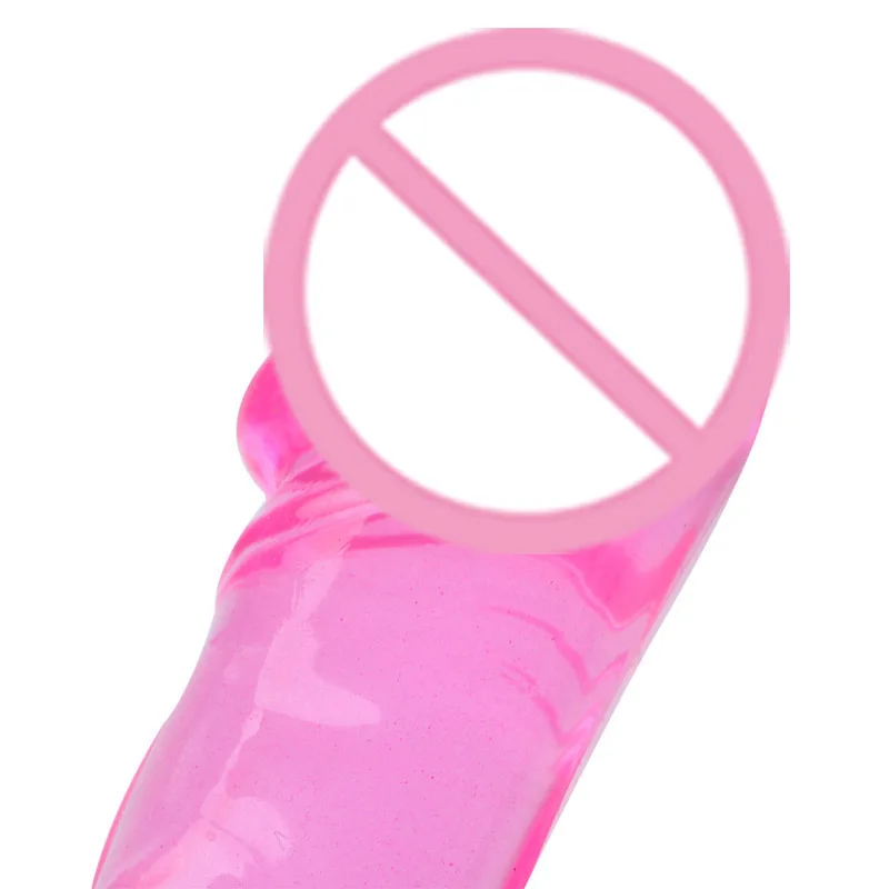 Секс-игрушки фаллоимитатор Желе Двойное проникновение Анальная пробка пенис