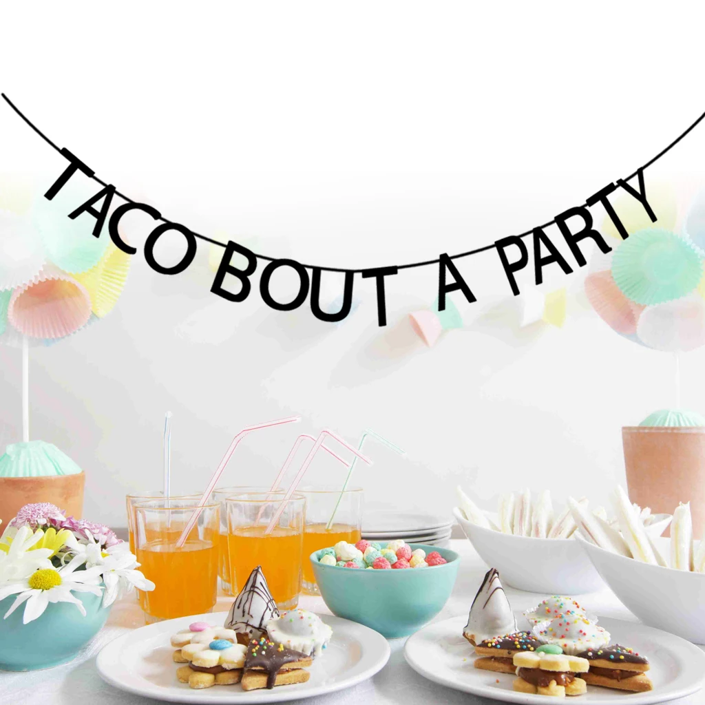Праздничный баннер Taco из Мексики украшения для вечерние флажки гирлянда