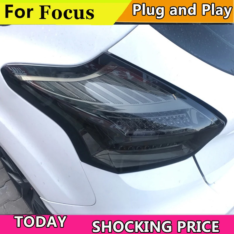 Автомобильный задний фонарь для Ford Focus s 2015 2016 2017 светодиодный задние фонари DRL