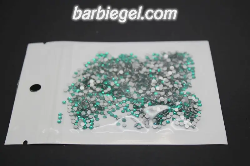 

Shiny SS3 SS4 SS5 SS6 SS8 SS10 SS12 SS16 SS20 Non Hotfix Dark Green Color DIY 3D Nail Art Decorations Flatback Rhinestones