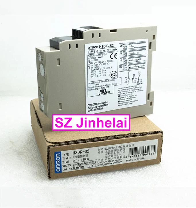 

Оригинальное реле времени для твердотельных элементов OMRON H3DK-S2 24-240VAC/DC 0,1 s-1200h