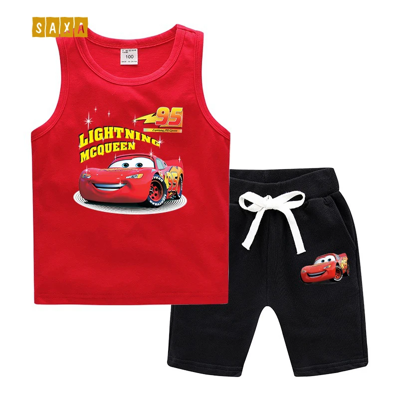 Детский костюм 2021 г. Летний детский с жилетом хлопковый жилет без рукавов