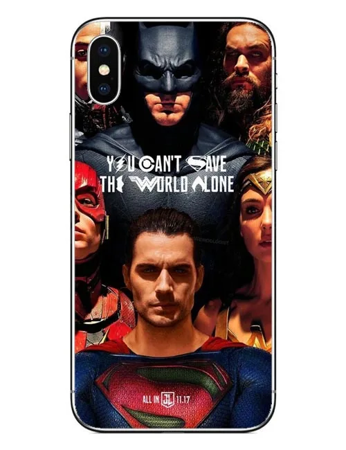 Чехол для телефона Бэтмен Супермен Чудо женщина Лига Справедливости DC чехол с