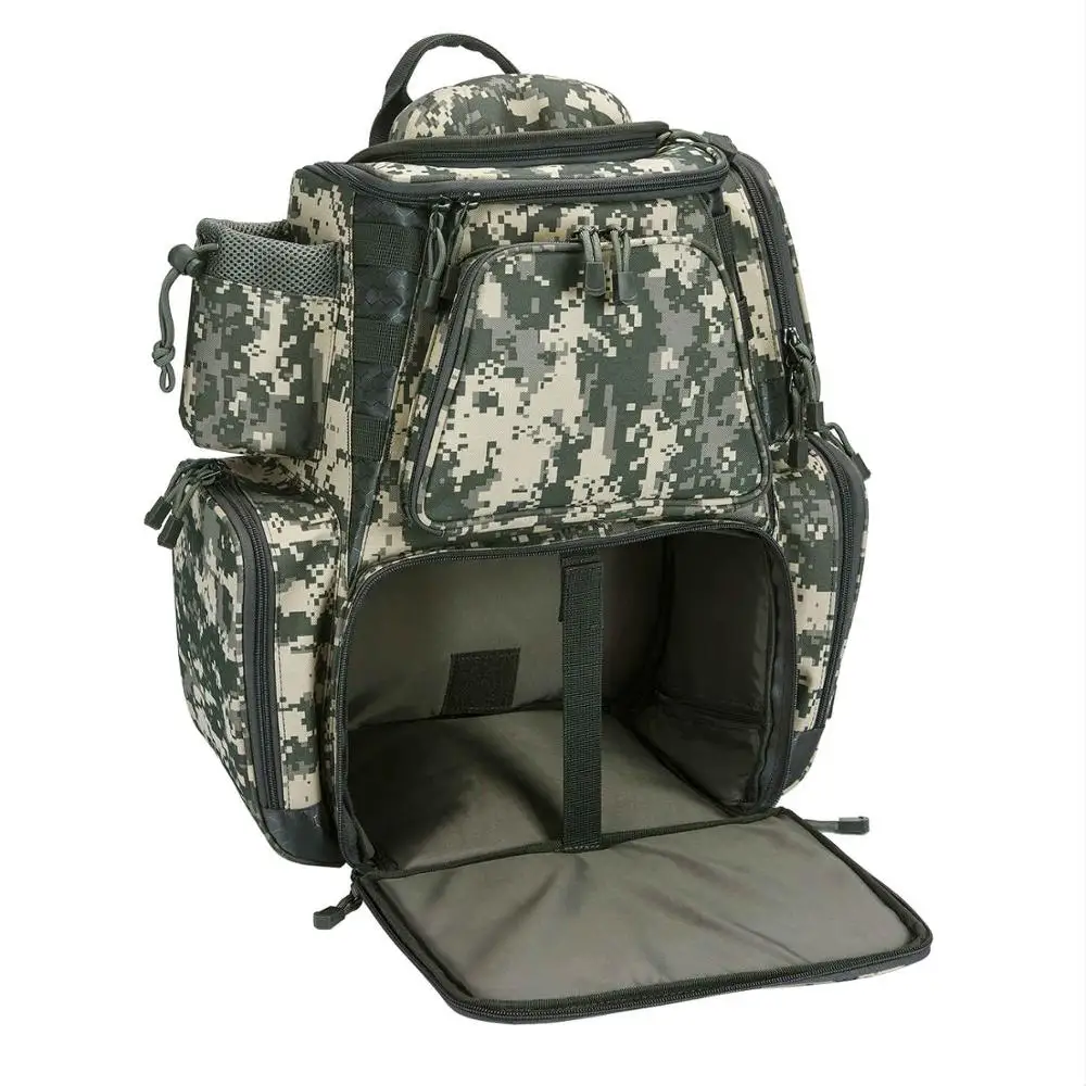 Camouflage Piscifun рыболовные снасти рюкзак водостойкие Снасти Сумка лотки для хранения сумка для рыбалки защитный дождевик(без снастей коробки - Цвет: Camouflage