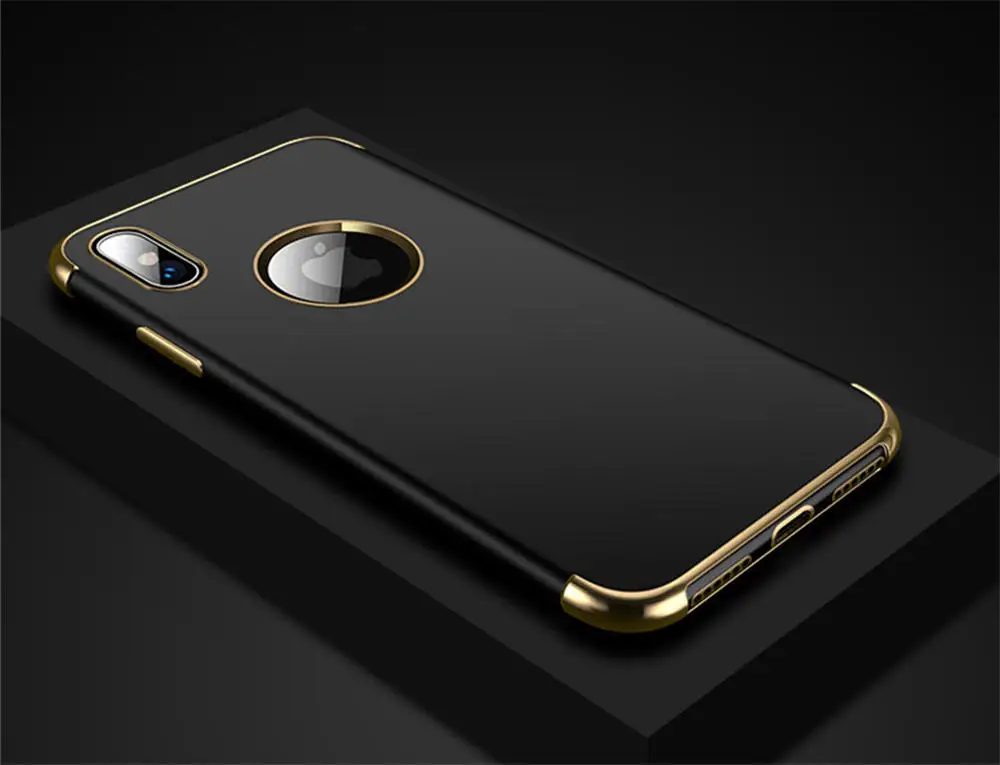 BKGD Роскошный Матовый чехол для телефона iPhone 6, 6s, 7, 8 Plus, X, Мягкий Силиконовый противоударный чехол для iPhone XR, XS, Max, 8 Plus, Чехол i - Цвет: BKGD