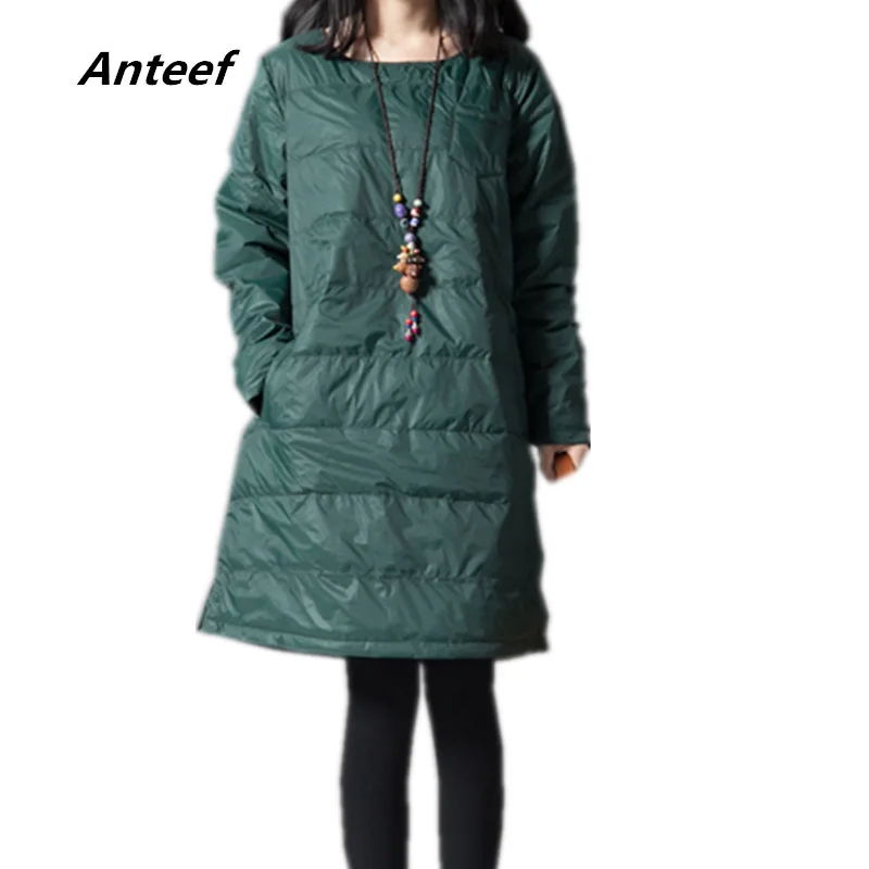 Женское винтажное платье с длинным рукавом повседневное свободное мини-платье