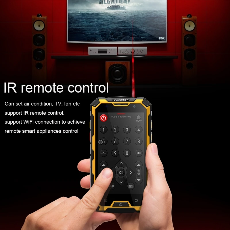 Conquest S8 PTT Walkie двусторонний смартфон MTK6753 3 ГБ 32 5 дюймов Celular 6000 мАч Android 7 0 NFC прочный