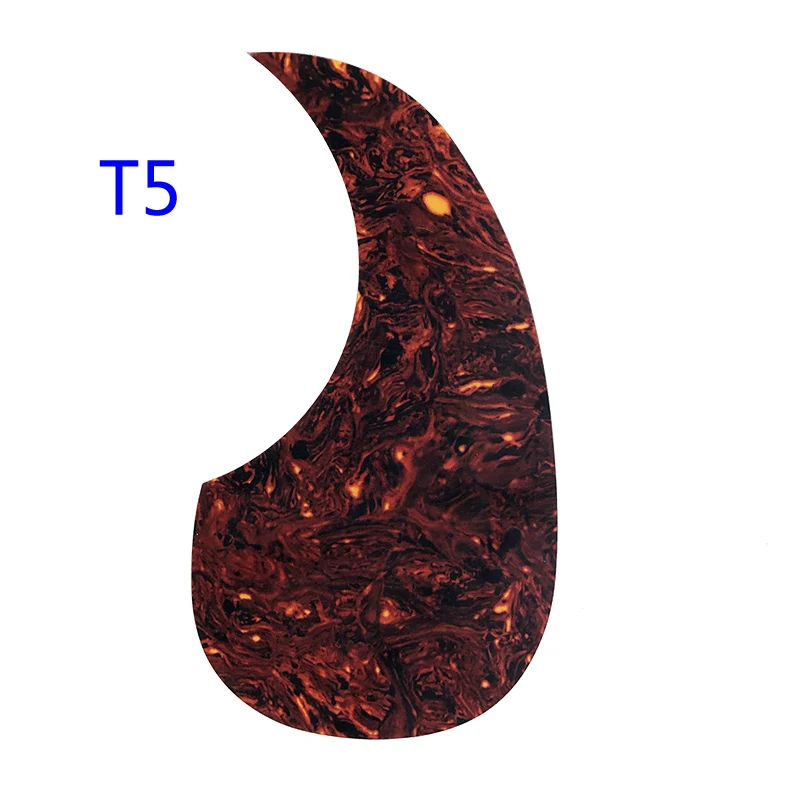 T5 Pleroo гитарные части, палочки, защита, качество, самоклеющиеся MT D45, стиль, радиус 66 мм, палочки, Защитная Наклейка для 4" 41" размера акустической гитары - Цвет: T5
