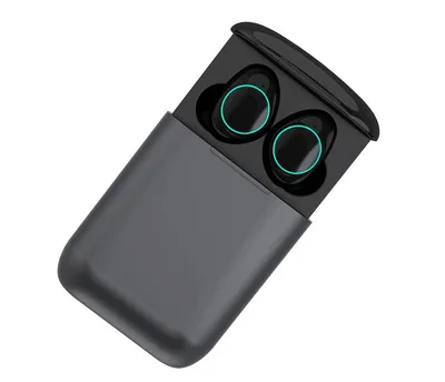 Бинауральная bluetooth-гарнитура мини ультра маленькая Беспроводная Спортивная висячая гарнитура для бега Универсальные наушники-вкладыши - Цвет: Серый