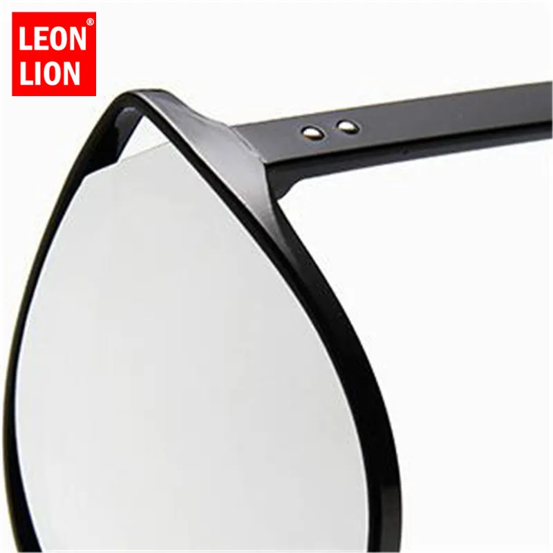 LeonLion 2018 Роскошные Cateye Солнцезащитные очки Для женщин Пластик Винтаж большой кадр