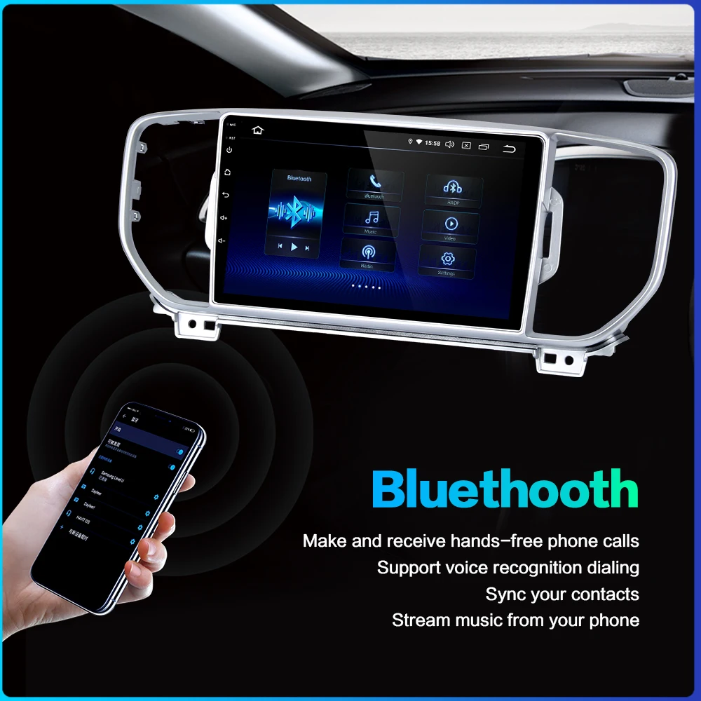 Dasaita " автомобиль Multimidia Android 9,0 для Kia Sportage стерео Bluetooth GPS HDMI MAX6 4 Гб ram