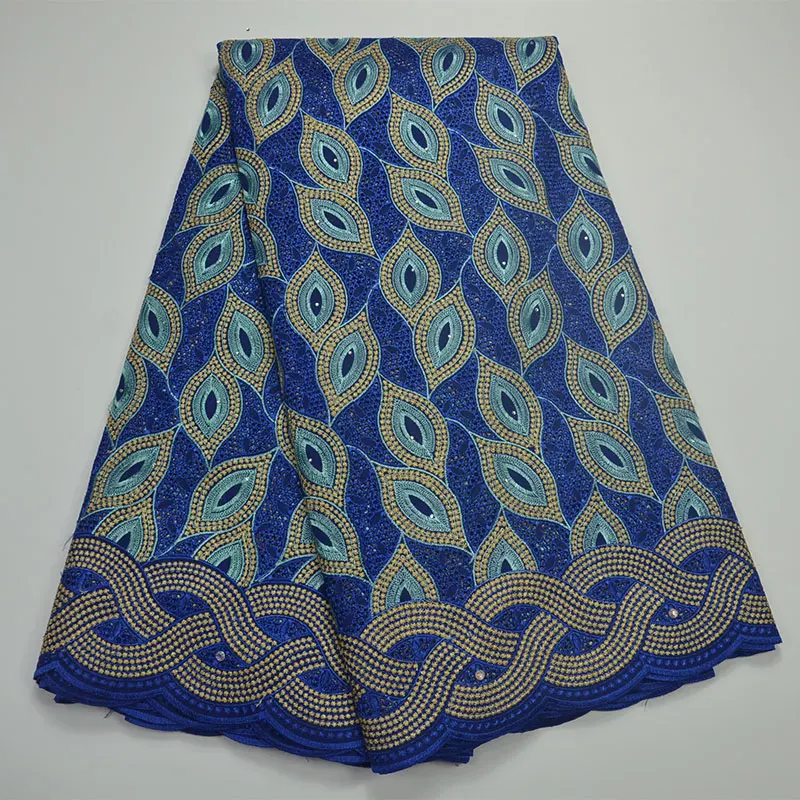 

New arrivals african guipure lace fabric with stones high quality 2018 high quality Swiss voile lace fabric for clothes ML6354