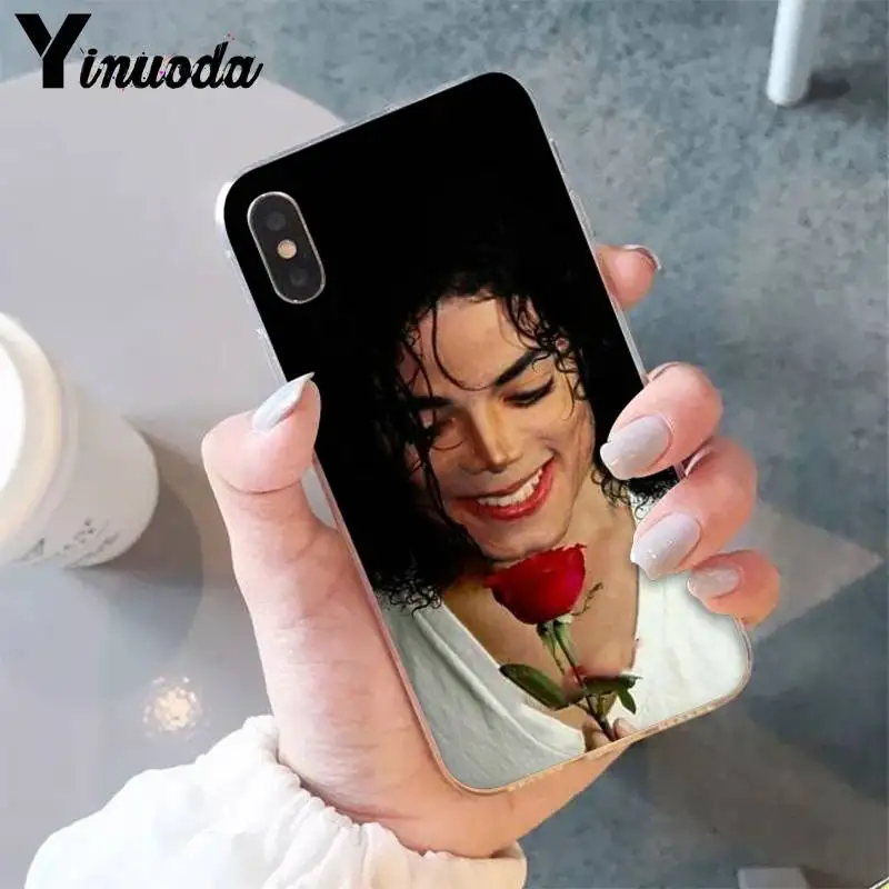 A15 Yinuoda Майкл Джексон мягкий чехол для телефона iPhone 8 7 6 6S Plus X XSMAX 5 5S SE XR 10 Fundas Capa 11 11pro 11promax - Цвет: A15
