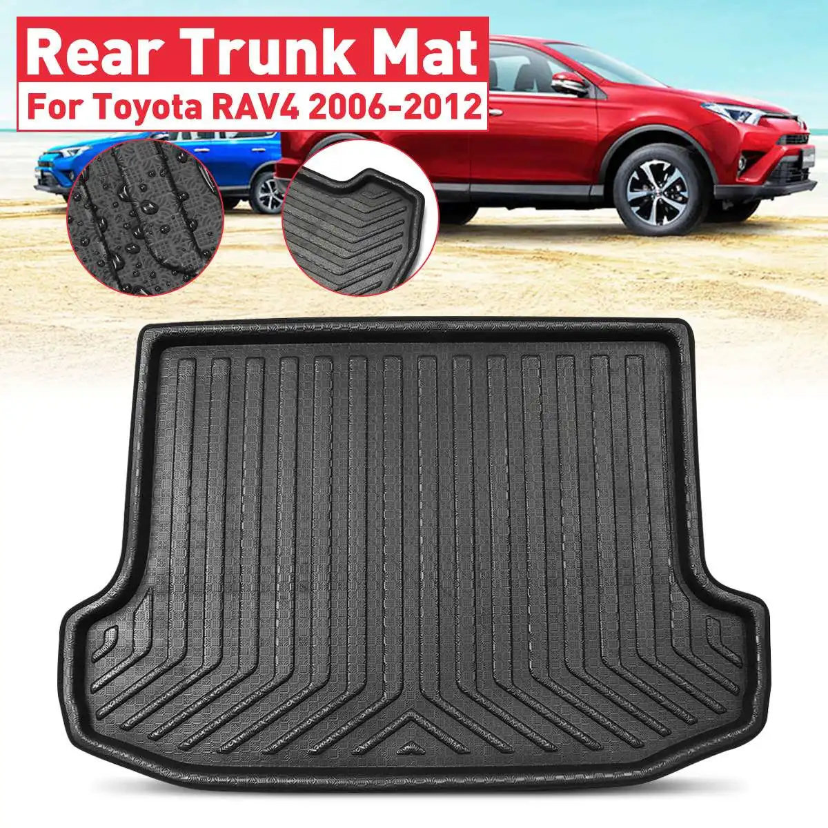 Коврик для багажника Toyota RAV4 2006 2007 2008 2009 2010 2011 2012 2013 2019 +| |