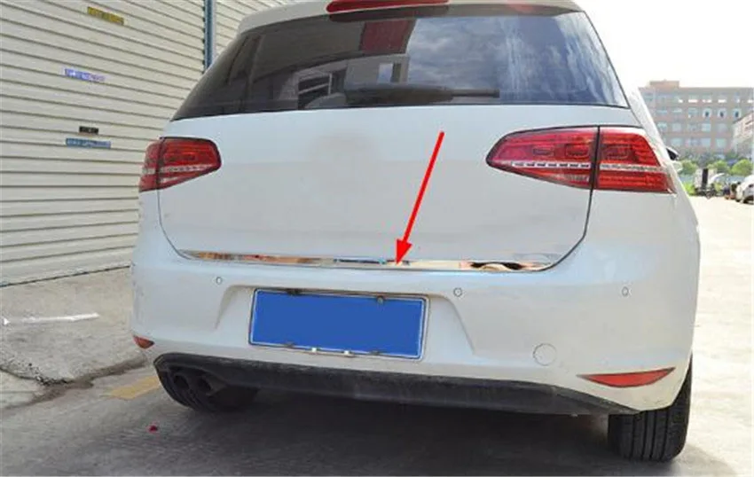 1 шт., нержавеющая сталь, Задняя Крышка багажника для- Volkswagen VW golf 7 MK7, автомобильные аксессуары