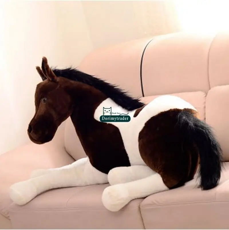Giant Soft Horse Plush 130cm X 60cm Emulational Stuffed Animals Toys doll gifts