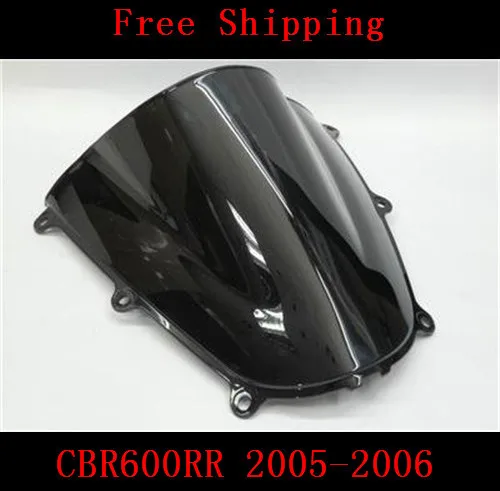 Для Honda CBR600RR 2005-2006 CBR600 CBR 600RR 600 мотоцикл двойной пузырь лобовое стекло черный |
