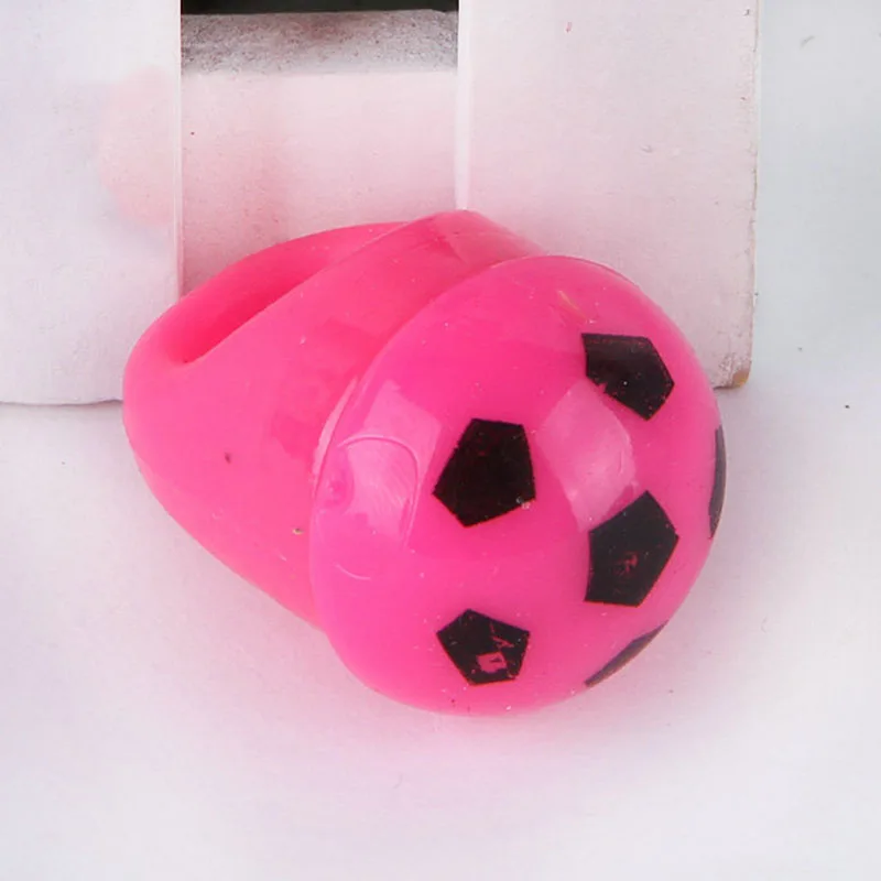 40PC Football Finger Light Colorful LED up Rings Party Gadgets Kids Toy for event home decor birthday|Сверкающие товары для