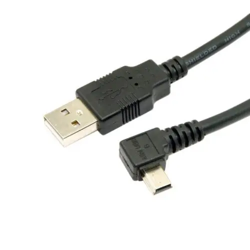 

NGFF Mini USB B Type 5pin Male Right Angled 90 Degree to USB 2.0 Male Data Cable 6ft