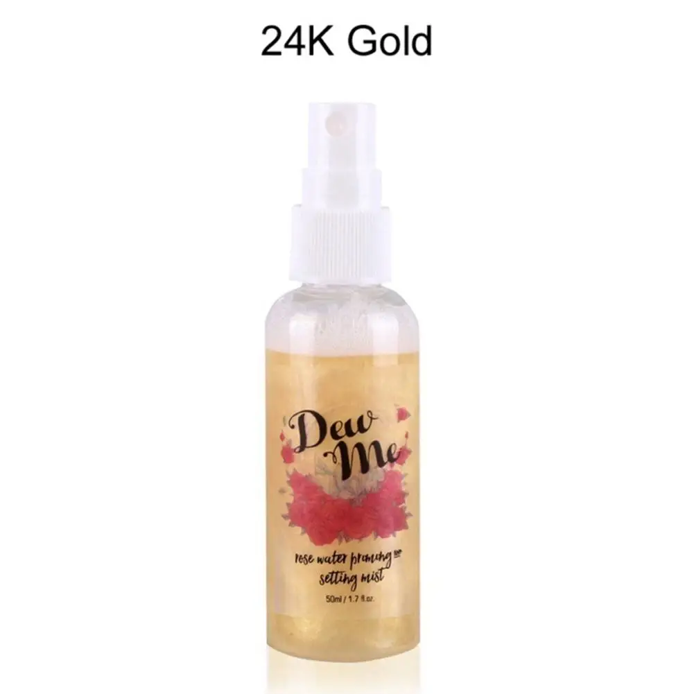 24K Gold Хайлайтер с эффектом загара жидкость фиксирующий спрей Осветляющий блеск для лица долговечный сияющий блеск розовое золото хайлайтер - Цвет: 24K Gold