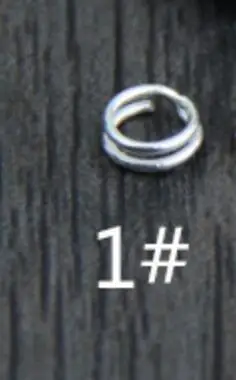 1 silver 5 шт./лот, 925 пробы, серебряные двухслойные разделенные кольца, 5 мм, 4 цвета, соединительные кольца для самостоятельного изготовления ювелирных изделий, аксессуары - Цвет: 1 silver