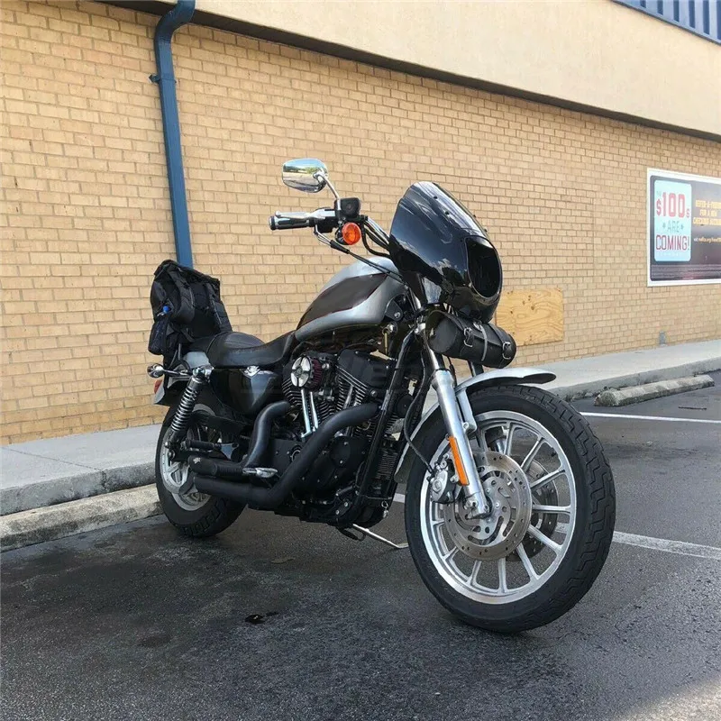 Черный обтекатель фар для Harley Dyna Low Rider Super Wide Glide 1986- Sportster XL 1200 883 обтекатель передних фар
