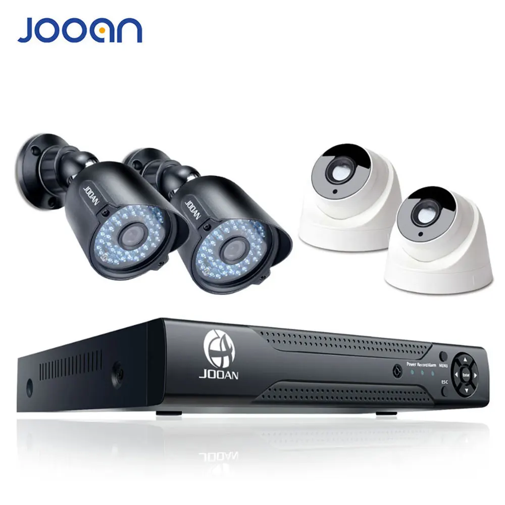 JOOAN 8ch DVR домашней безопасности камера системы 4 шт. 720 P ИК Ночное Видение открытый