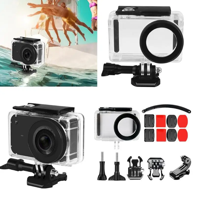 15 шт. водонепроницаемый чехол шлем Автоспуск комплекты для Gopro Hero 5 6 7 аксессуары