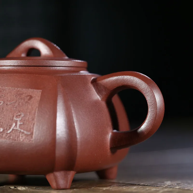 Ручная работа квадратный горшок для рисования Kungfu Teaware домашний заварник из