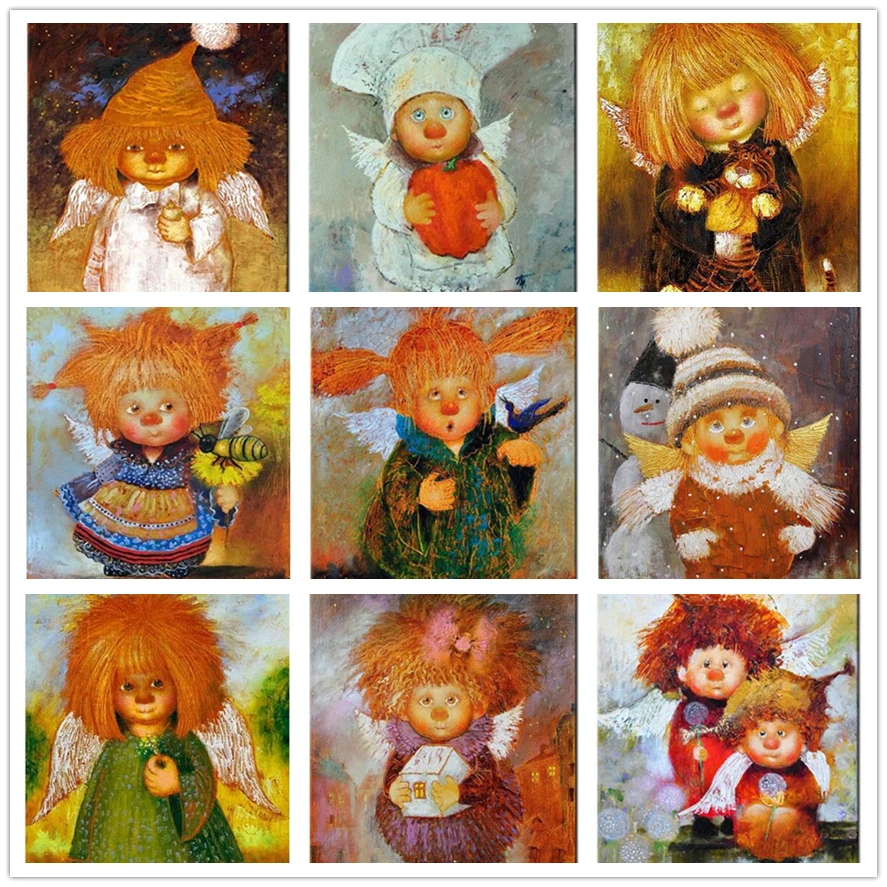 Набор для алмазной вышивки с мультяшным ангелом картина 5D сделай сам вышивка