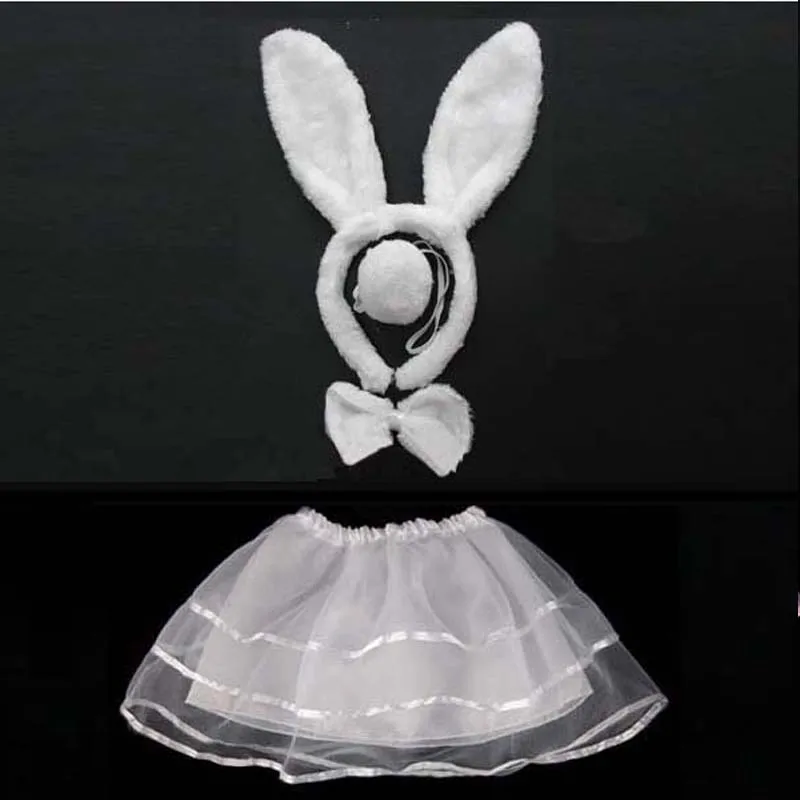 Милое платье на хэллоуин с животным кроликом и ушками Повязка голову