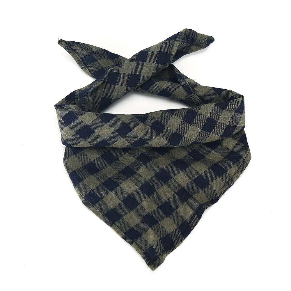 Клетчатый ошейник для собак кошек щенков бандана животных маленьких больших