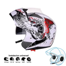 Шлем Casco мотоцикл кожаный чехол из искусственной кожи (Bluetooth шлемы гарнитуры для Мобильный телефон громкой связи Bluetooth гарнитура для Беспроводной Bluetooth Мото гарнитура шлем
