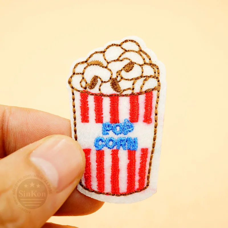 Нашивки из ткани сделай сам с попкорном (Размер: x см) вышитая аппликация швейные