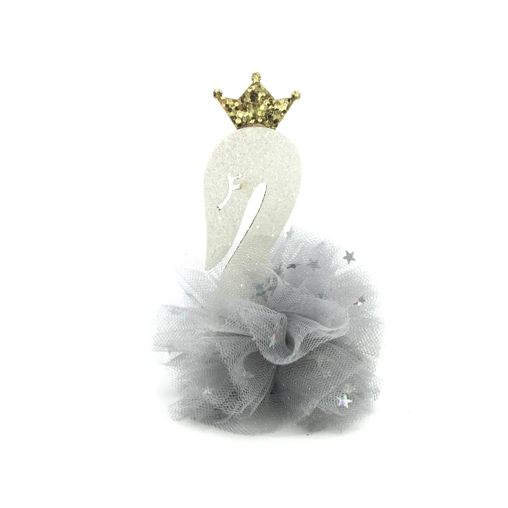 Hair accessories for baby girls Gray swan style hair 5-piece box set pin/flower/ ties. | Дом и сад