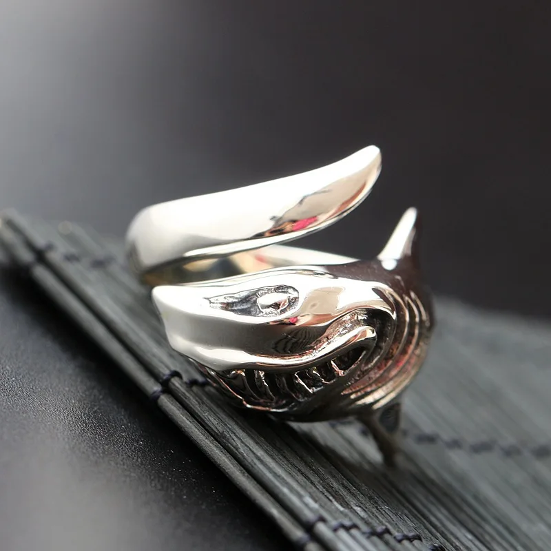 Мужское кольцо из серебра 925 пробы в стиле панк|ring punk|925 sterling silver ringopen ring |
