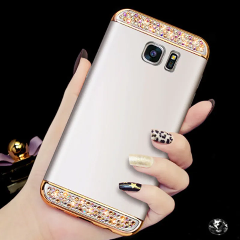 Гибридный чехол с кристаллами для Samsung Galaxy S6 S7 Edge S8 S9 A6 A7 2018 A50 A10 note 9 J5 J7 J2 Prime 2016 A5 2017